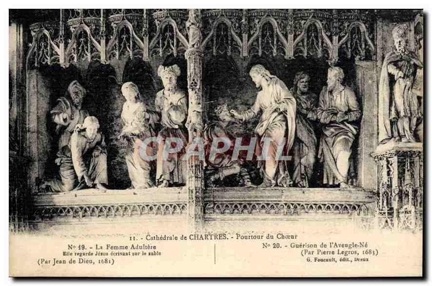 La Femme Adultère — Cathédrale de Chartres — Pourtour du Chœur — (Par Jean de Dieu, 1681)
