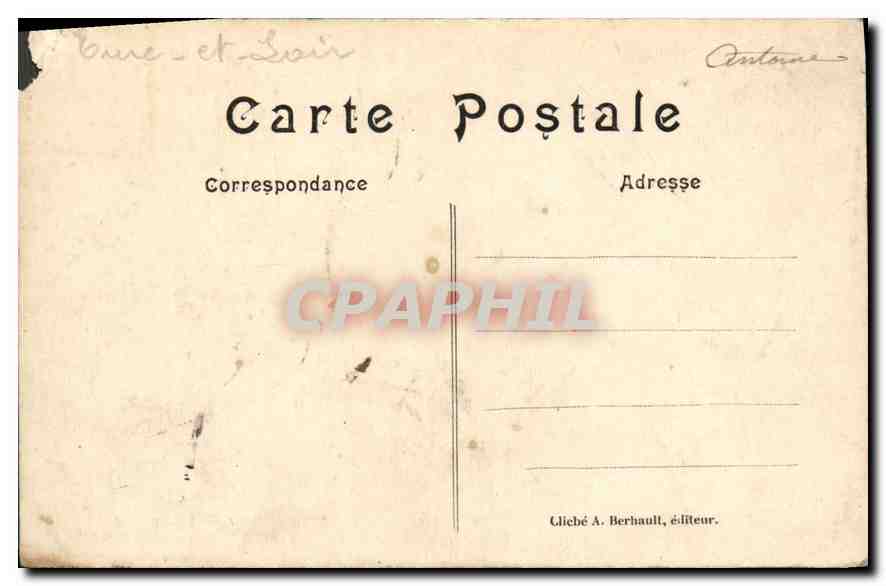 CPA Ancienne porte de l'hotel de la Marine  — Verso