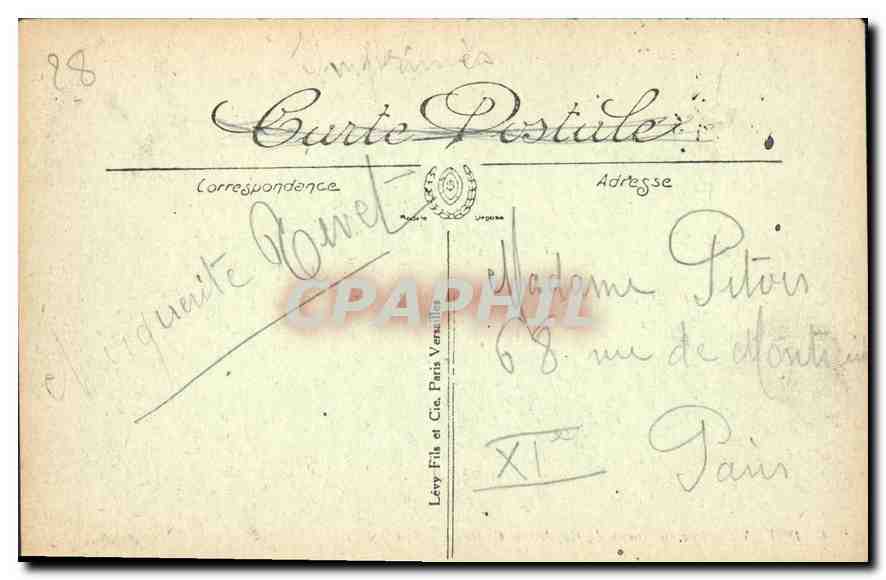 CPA Dreux Ancien Corps de Garde du Chateau  — Verso