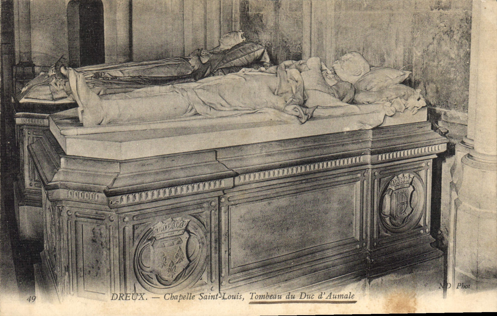 Dreux — Chapelle Saint-Louis, Tombeau du Duc d'Aumale — ND Phot
