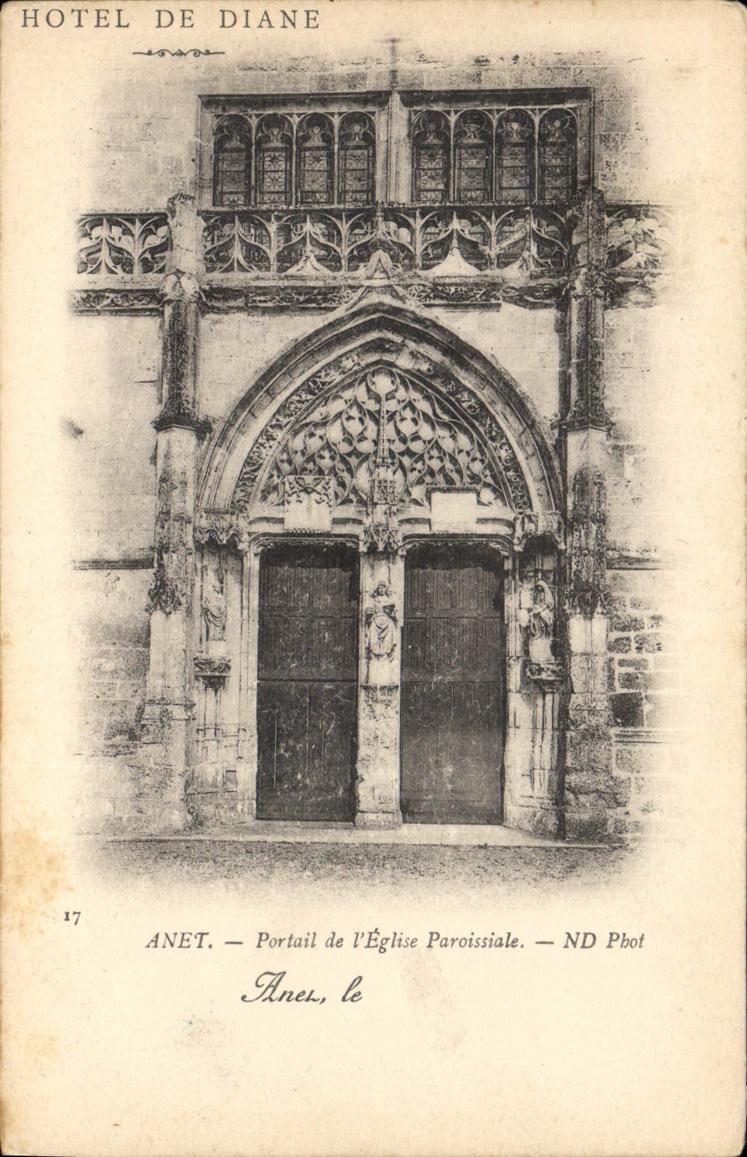 Anet — Portail de l'Église Paroissiale — ND Phot