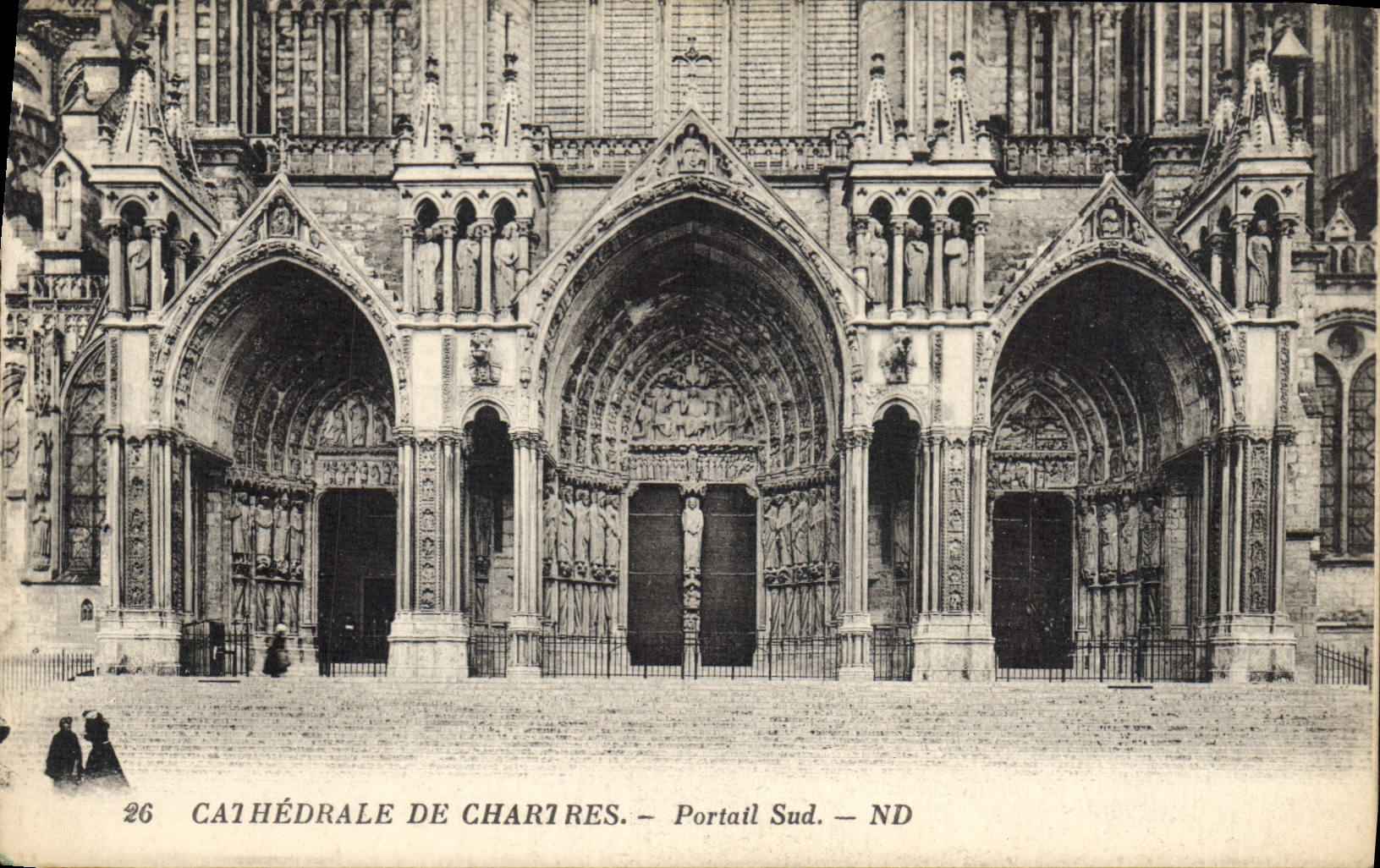 CPA Cathedrale de Chartres Portail Sud 