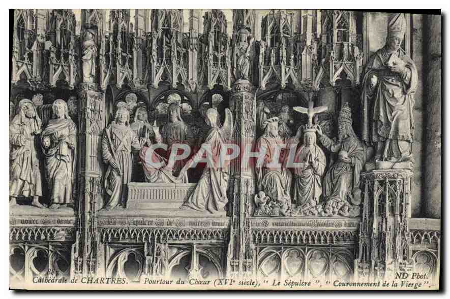 CPA Cathedrale de Chartres Pourtour de Choeur Le Sepulcre 