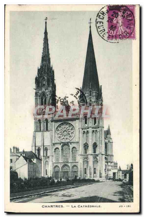 CPA Chartres La Cathedrale 