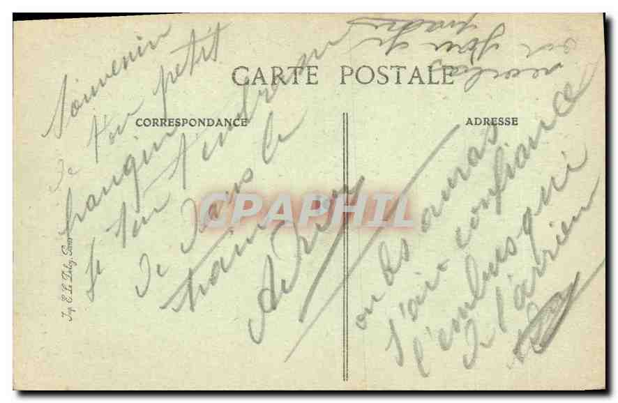 CPA Chartres La Cathedrale  — Verso