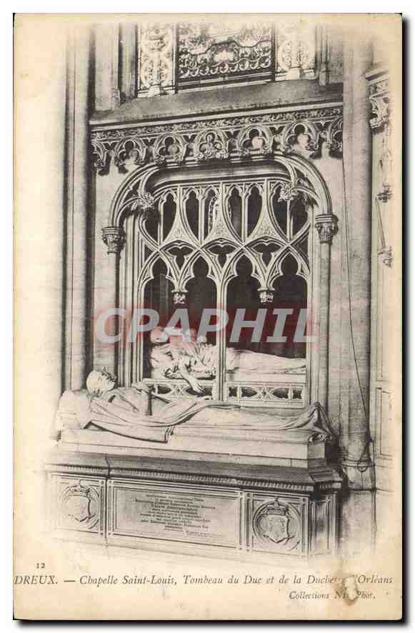 Chapelle Saint-Louis — Tombeau du Duc et de la Duchesse d'Orléans — DREUX, n°12
