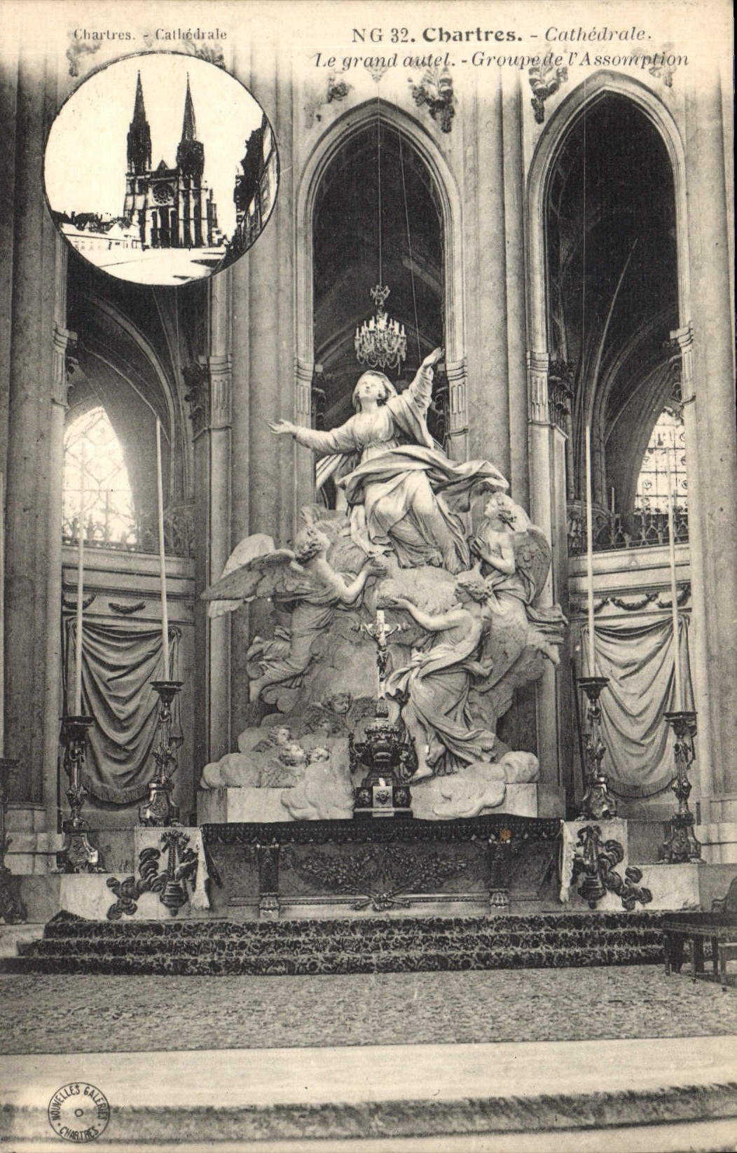 CPA Chartres Cathedrale Le grand autel 