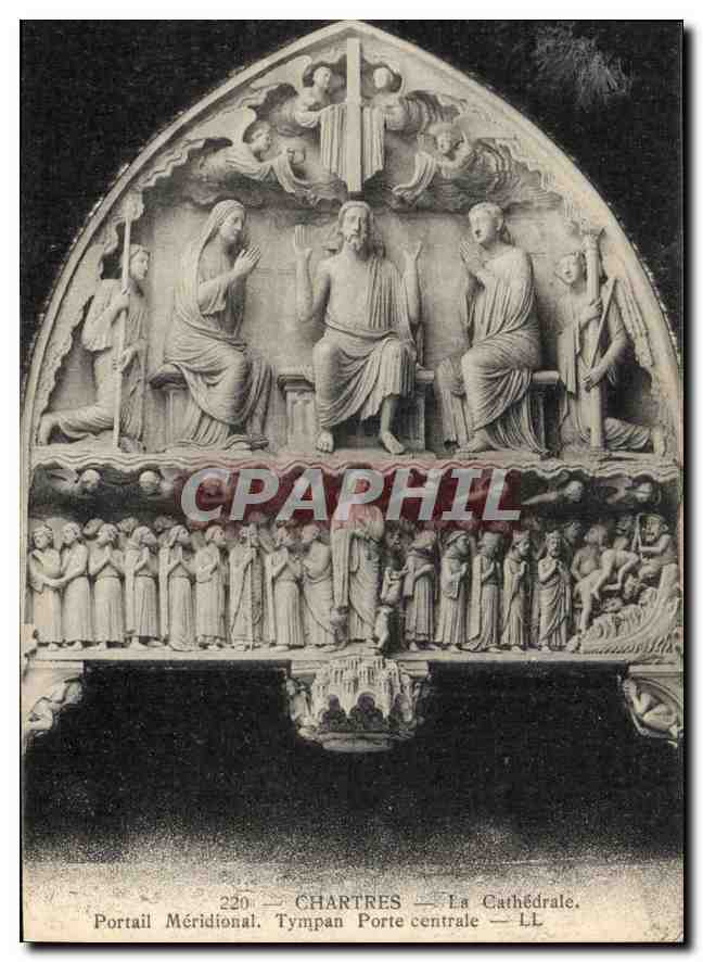 CPA Chartres La Cathedrale Portail Meridional 