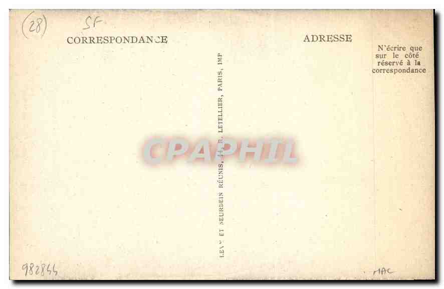 CPA Chartres La Cathedrale Portail Meridional  — Rückseite