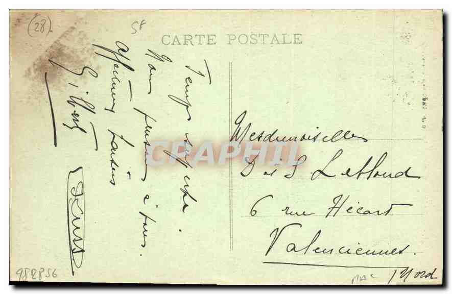 CPA Chartres E et L Le Portail Sud  — Rückseite