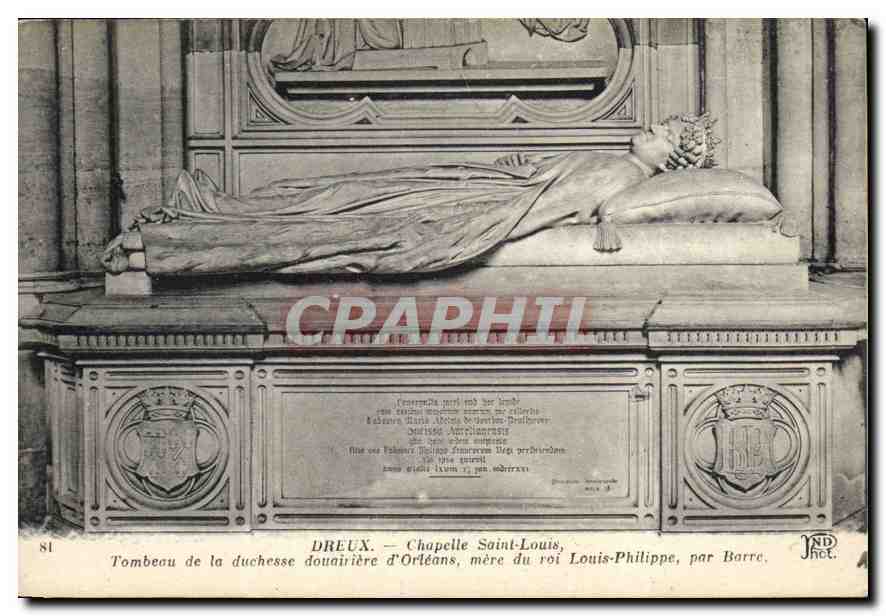 Dreux — Chapelle Saint-Louis, Tombeau de la duchesse d'Orléans, mère du roi Louis-Philippe, par Barre
