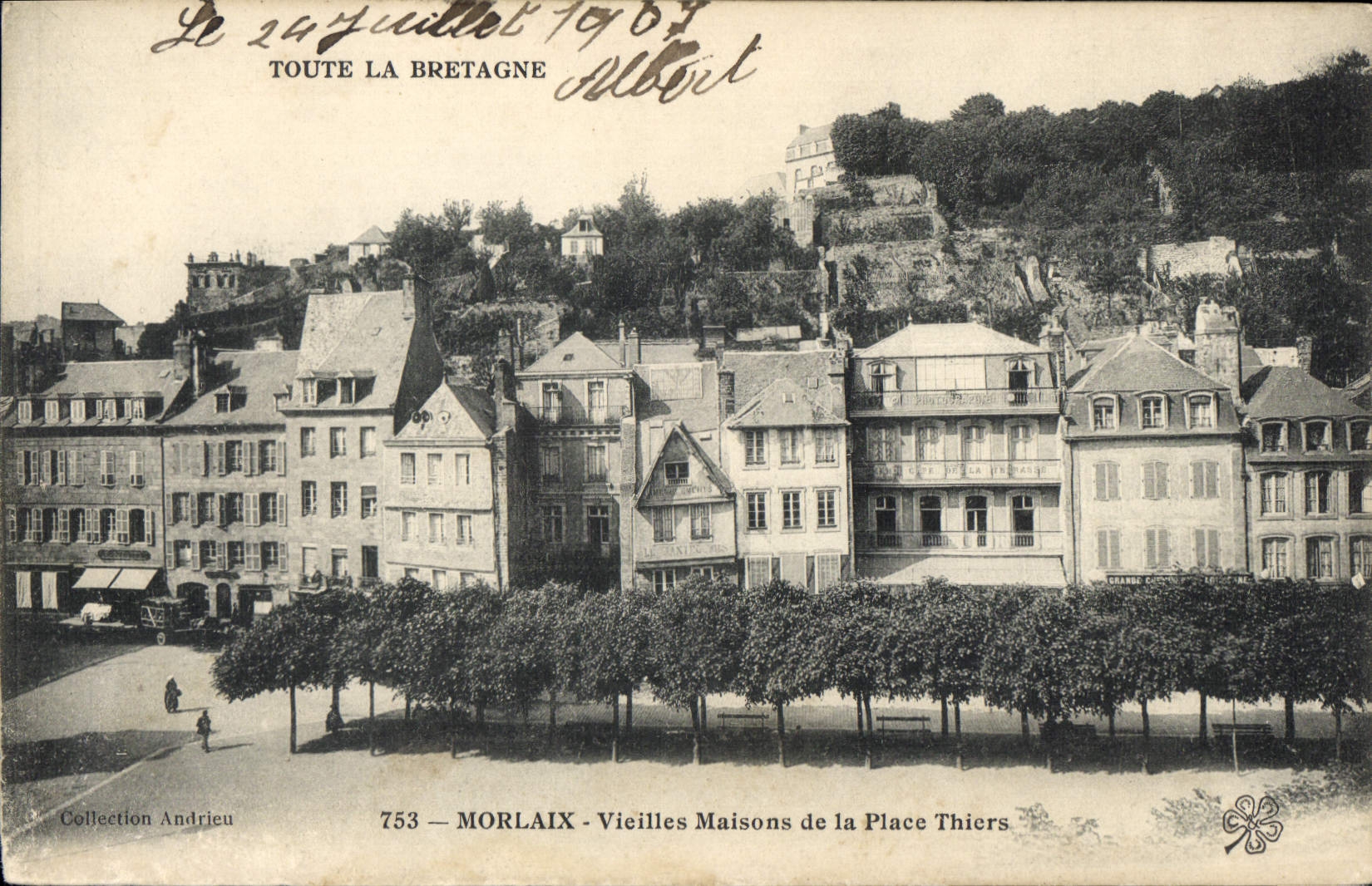 Morlaix — Vieilles Maisons de la Place Thiers — Toute la Bretagne, n°753