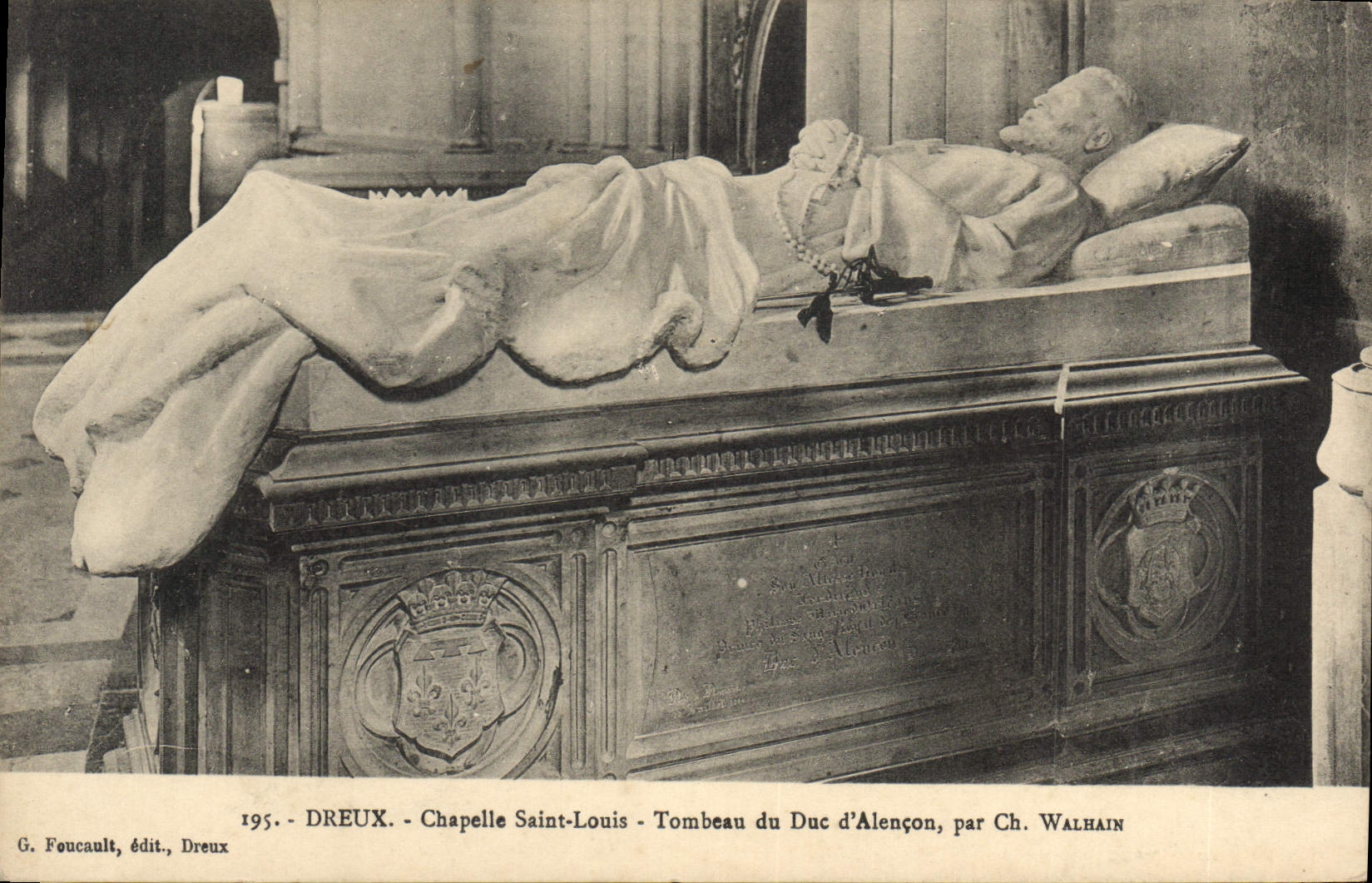 Dreux - Chapelle Saint-Louis - Tombeau du Duc d'Alençon, par Ch. Walhain