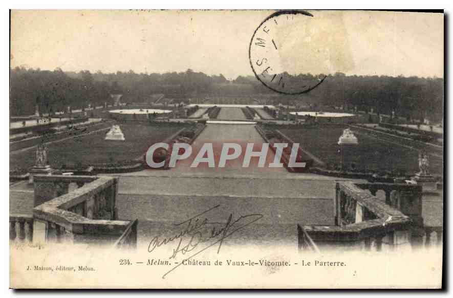 CPA Melun Chateau du Vaux le Vicomte Le Parterre 
