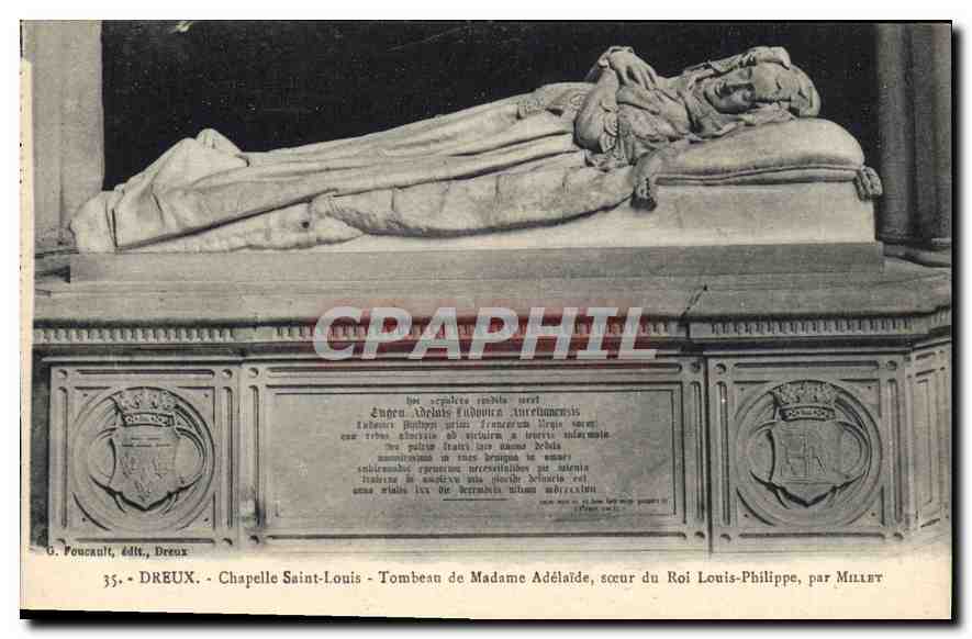 Dreux - Chapelle Saint-Louis - Tombeau de Madame Adélaïde, sœur du Roi Louis-Philippe, par Millet