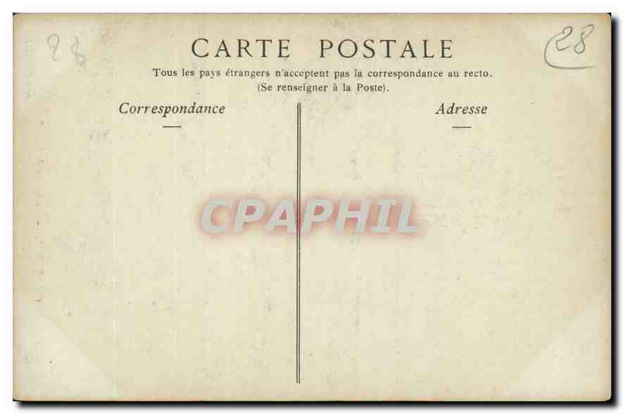 CPA Chartres La Statue de Noel Ballay  — Back