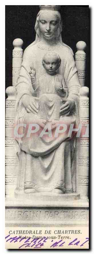 CPA Cathedrale de Chartres Notre Dame sous Terre 