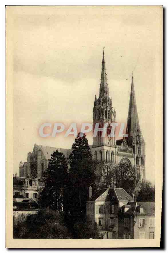 CPA Chartres Eure et Loir La Cathedrale 