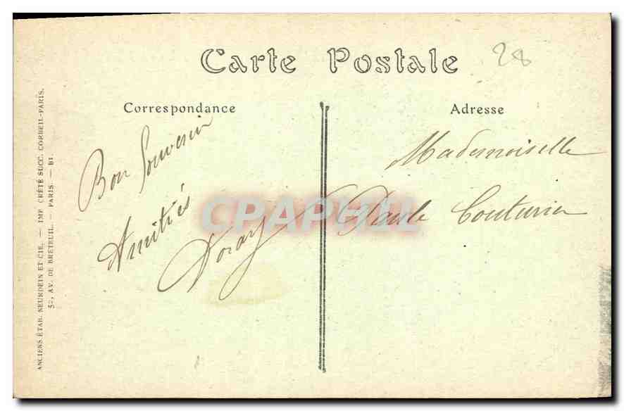 CPA Cathedrale de Chartres Le Portil Nord et la Tour Neuve  — Rückseite