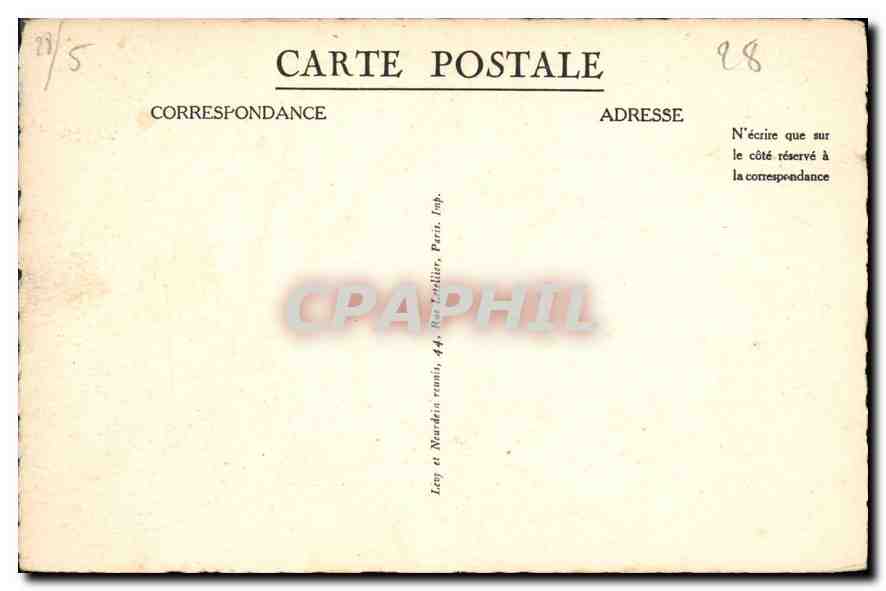 CPA Chartres Vue generale prise en avion  — Verso