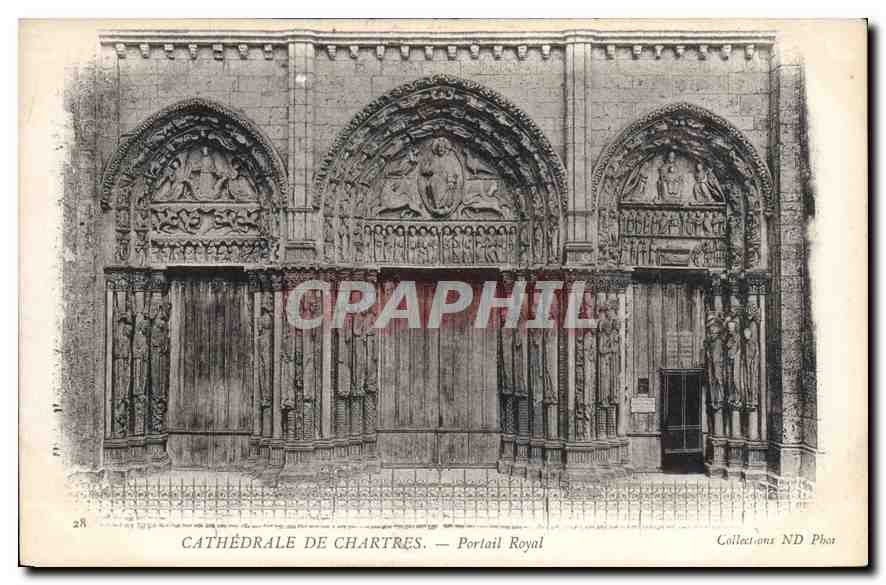 Cathédrale de Chartres — Portail Royal — Collections ND Phot