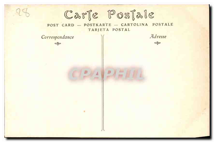 CPA Chartres Chapelle Saint Piat  — Verso