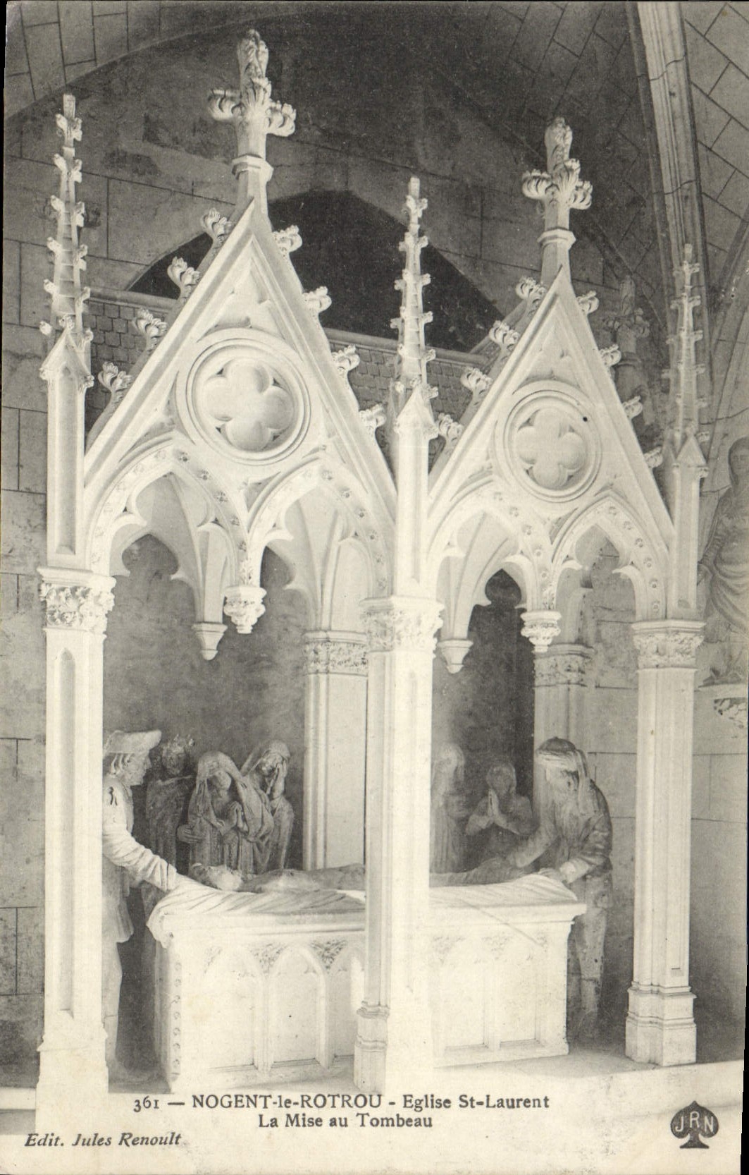 Nogent-le-Rotrou — Église St-Laurent, La Mise au Tombeau — Edit. Jules Renoult n°361