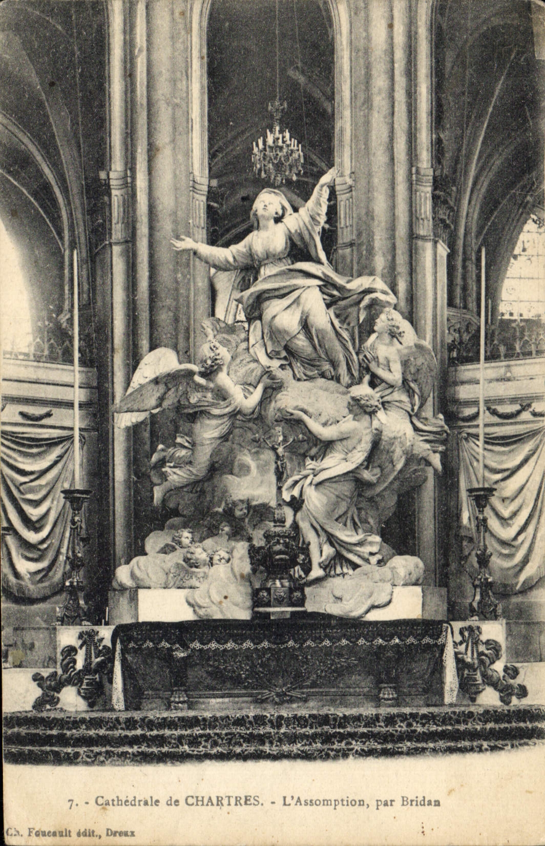 Cathédrale de Chartres — L'Assomption, par Bridan — G.H. Foucault, Dreux