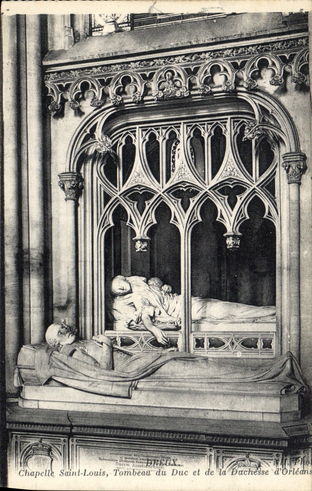 Chapelle Saint-Louis — Tombeau du Duc et de la Duchesse d'Orléans — éditeur DREUX