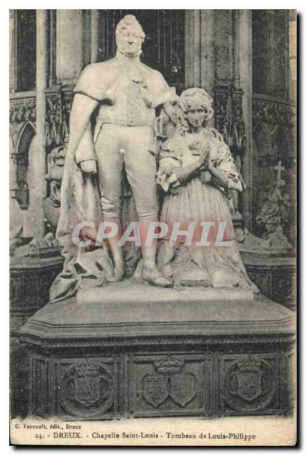 CPA Dreux Chapelle Saint Louis Tombeau de Louis Philippe 