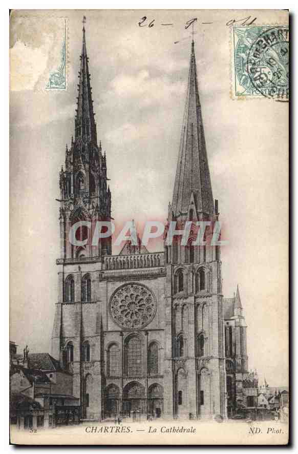 CPA Chartres La Cathedrale 