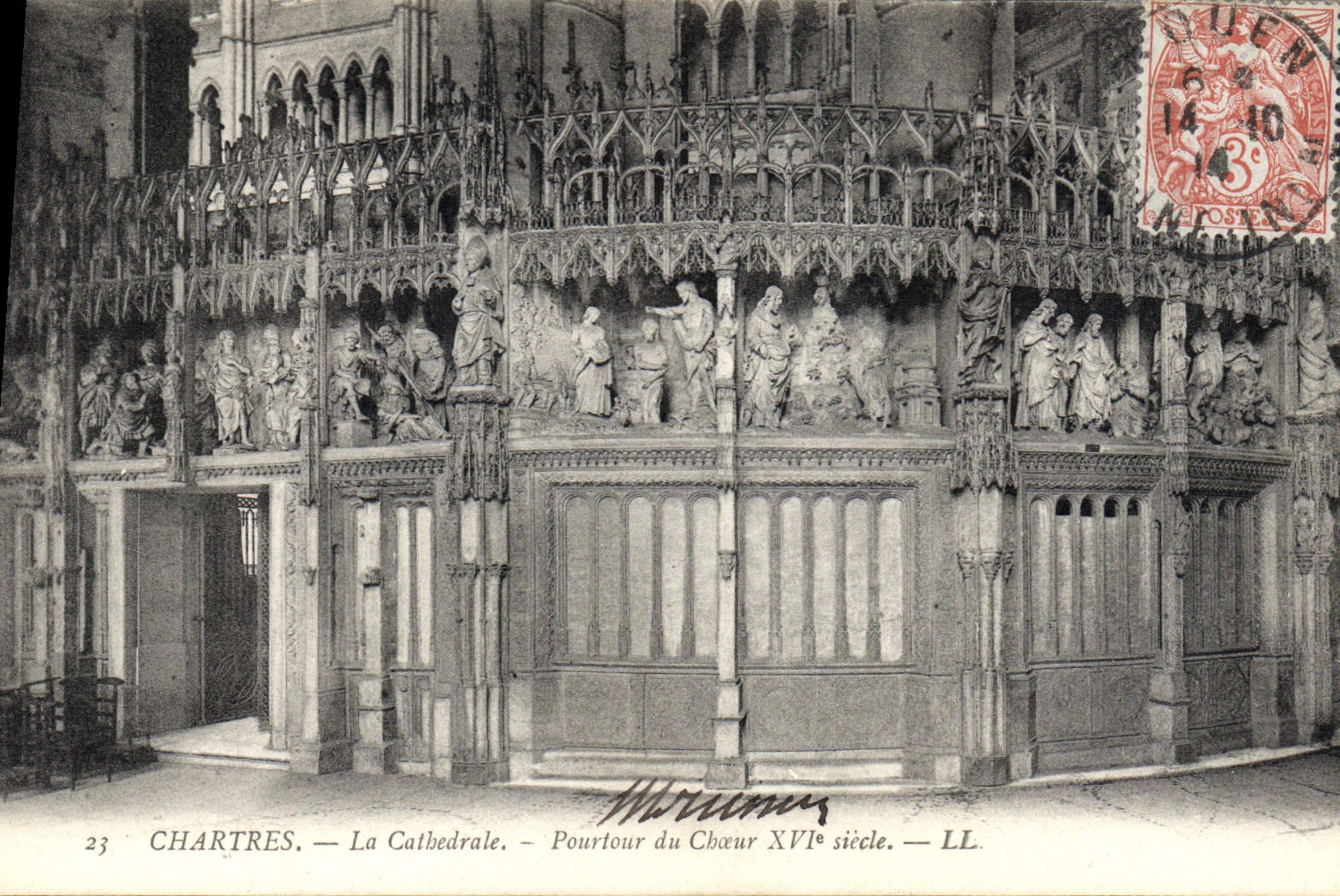 Chartres — La Cathédrale — Pourtour du Chœur XVIe siècle — LL.