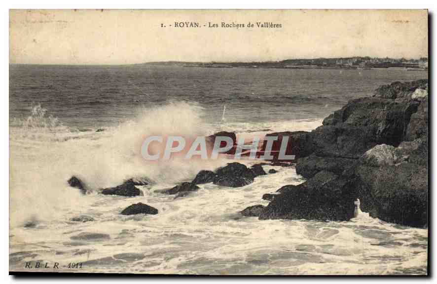 CPA Royan Les Rochers de Vallieres 