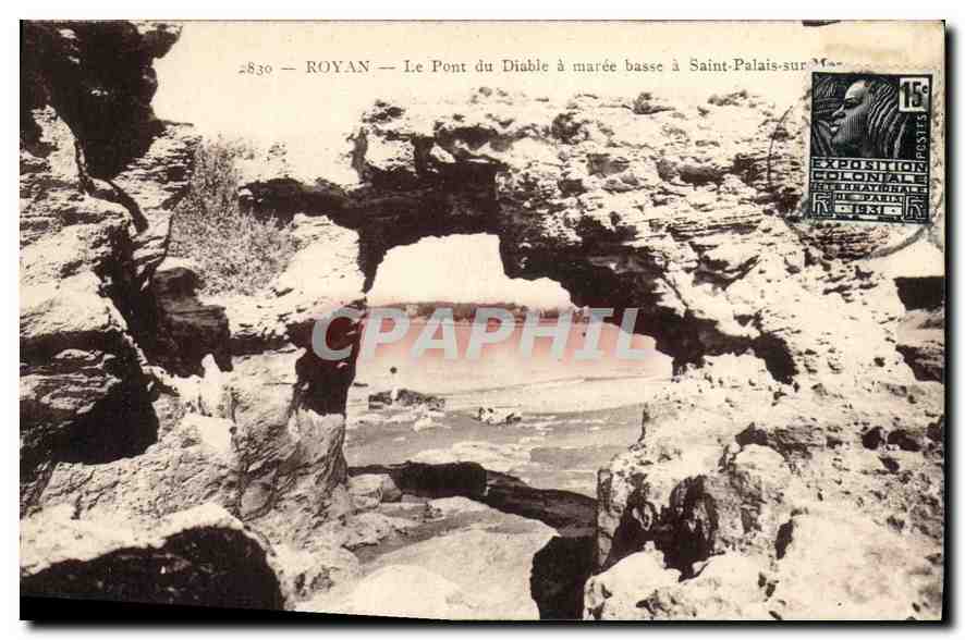 CPA Royan Le Pont du Diable a maree basse a Saint Palais sur Mer 