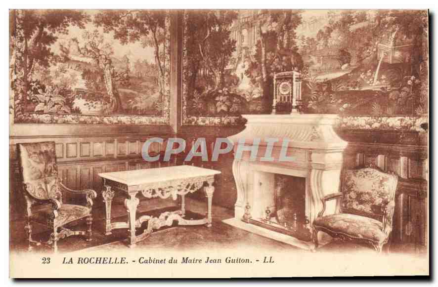 CPA La Rochelle Cabinet du Maitre Jean Guiton 