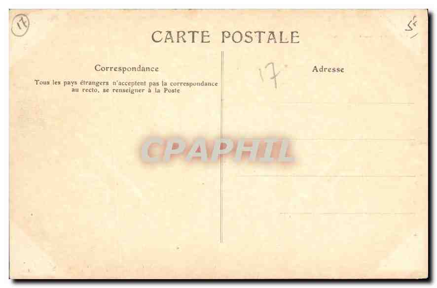CPA La Rochelle L'Hotel de Ville Cour Interieure  — Verso