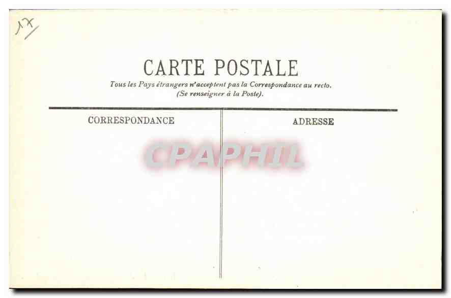 CPA La Rochelle L'Hotel de Ville La Cour  — Verso