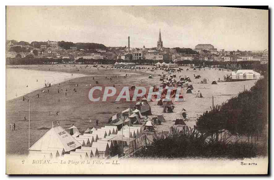 CPA Royan La Plage et la Ville 