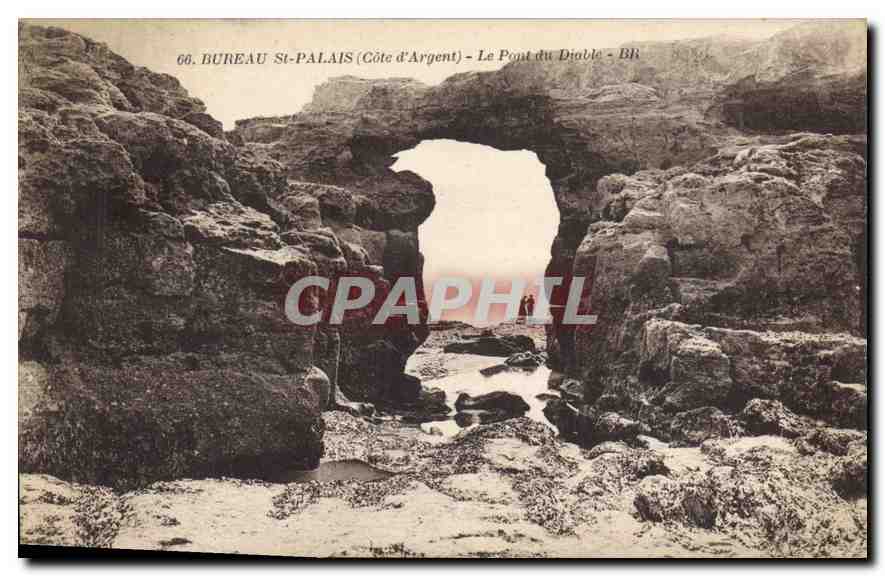 CPA Bureau St Palais Cote d'Argent Le Pont du Diable 