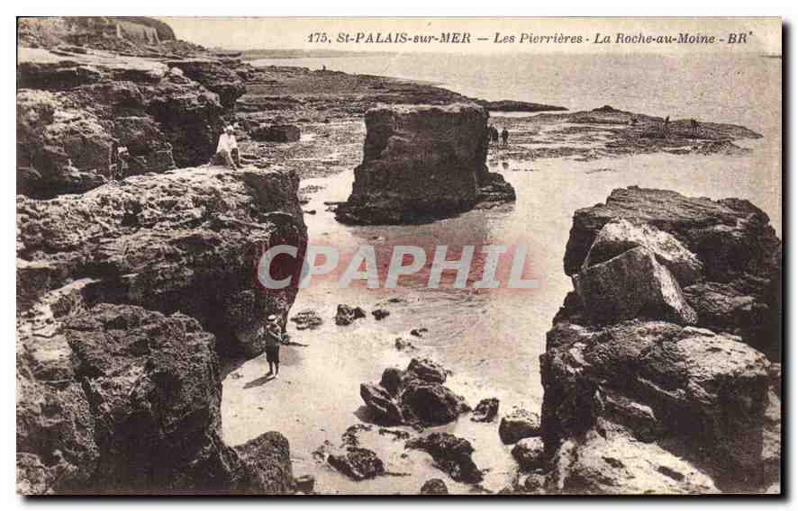 CPA St Palais sur Mer Les Pierrieres La Roche au Moine 