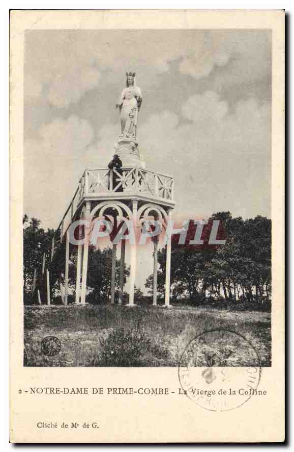 CPA Notre Dame de Prime Combe La Vierge de la Colline 