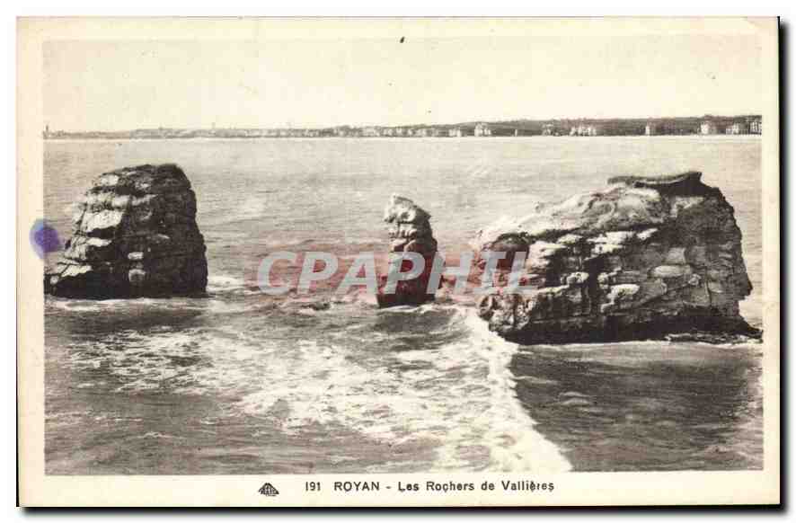 CPA Royan Les Rochers de Vallieres 