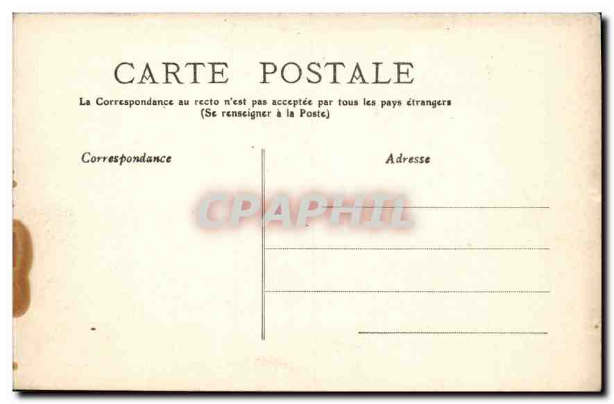 CPA La Rochelle Cour interieure de l'Hotel de Ville  — Rückseite