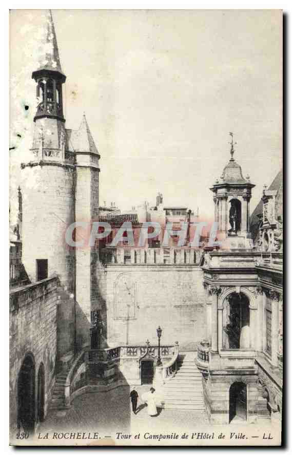 La Rochelle — Tour et Campanile de l'Hôtel de Ville — LL n° 230