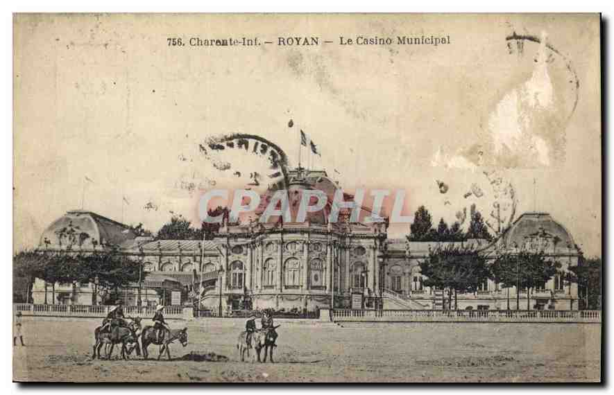 CPA Charente Inf Royan Le Casino Municipal Ane Mule