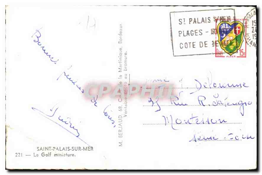 CPA Saint Palais sur Mer Le Golf miniature — Reverso