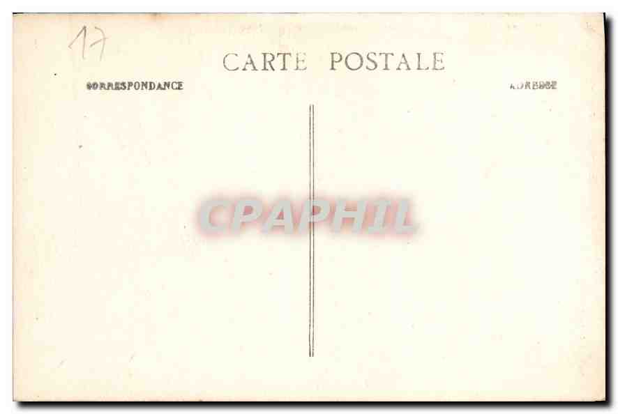 CPA La Rochelle L'Hotel de Ville Cour Interieure  — Verso