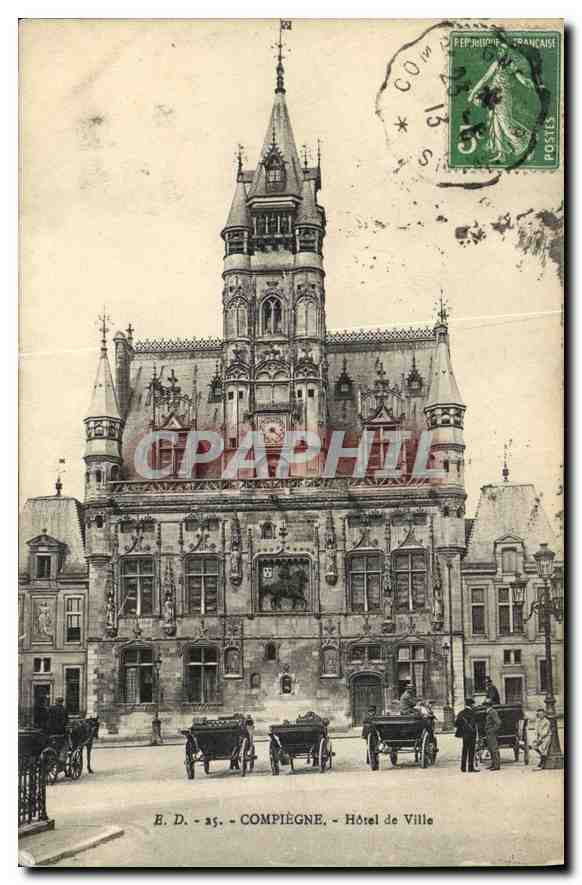 CPA Compiegne Hotel de Ville 
