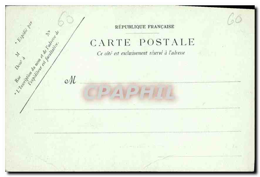 CPA Pierrefonds Le Chateau et le Lac  — Verso