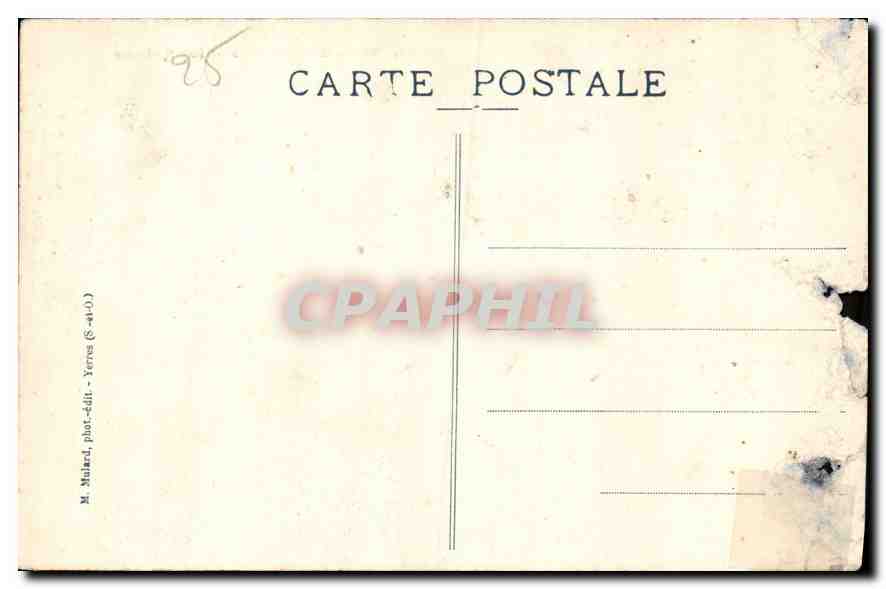 CPA Chateau de Grosbois Les Parterres  — Back